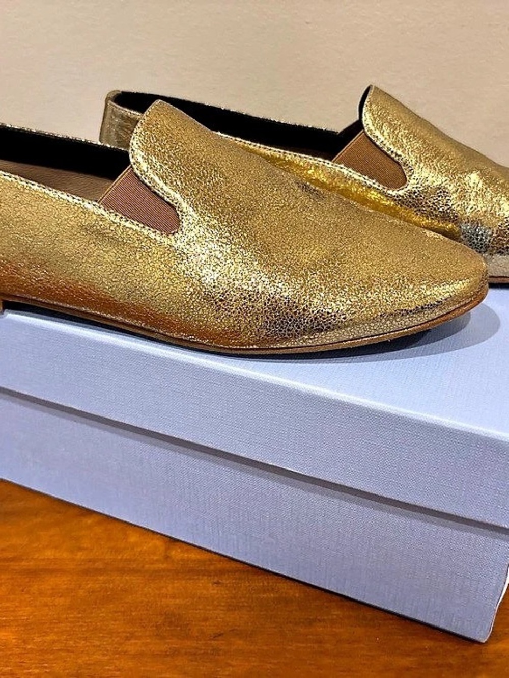 Augusta Cleo Gold Loafers EU 39